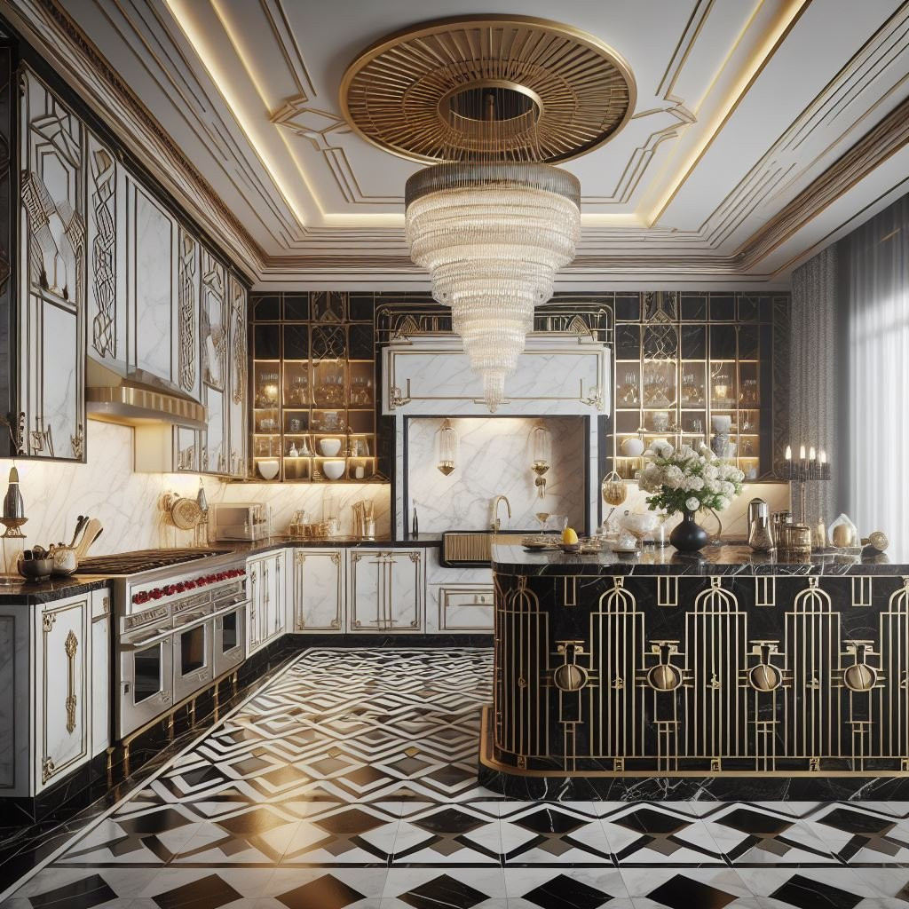 15 Art Deco Kitchen Ideas For Vintage Glamour intended for Art For Modern Kitchen Designs
