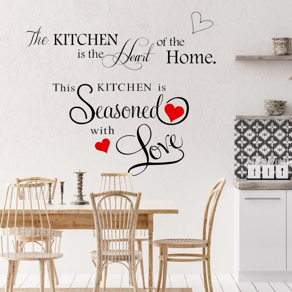 Inspirational Kitchen Quotes Wall Decals - Set Of 2 intended for Inspirational Quotes For Kitchen Walls
